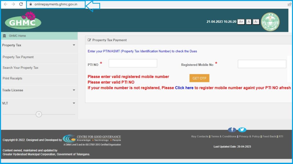 How Do I Get My Ghmc Property Tax Receipt Online