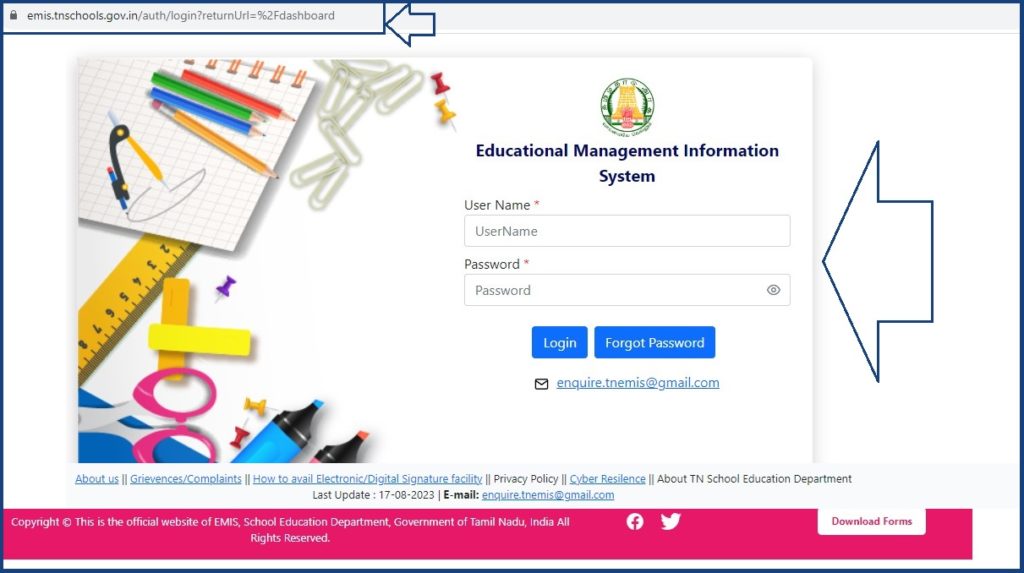 TN EMIS School Login at tn emis tnschools gov in