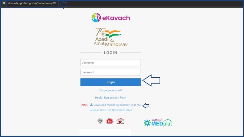 EKavach Login - Download Kavach APP Ekavach.upnrhm.gov.in